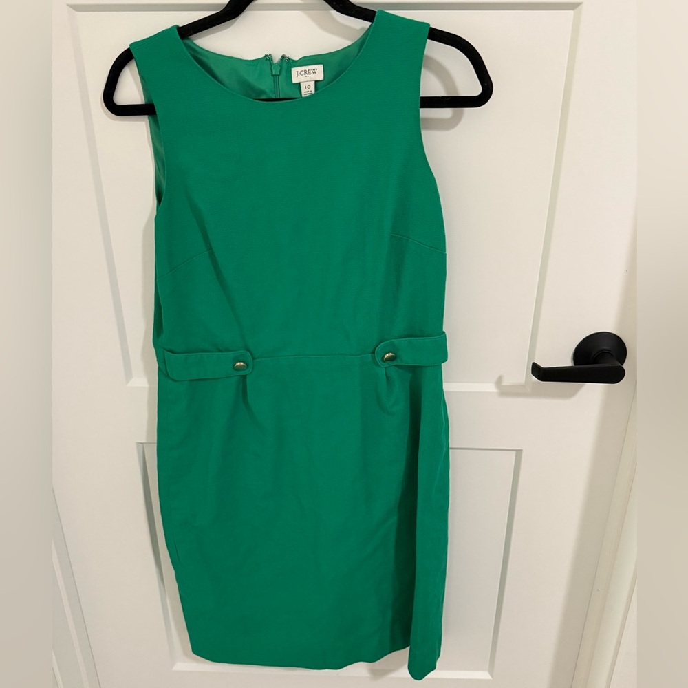 J. Crew Vibrant Green Midi Dress